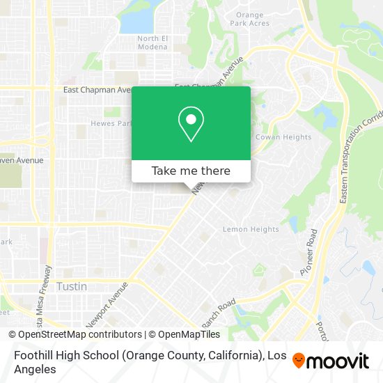 Foothill High School (Orange County, California) map