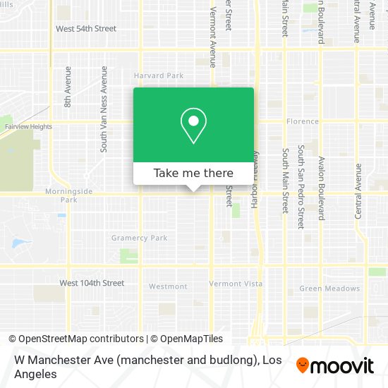 Mapa de W Manchester Ave (manchester and budlong)