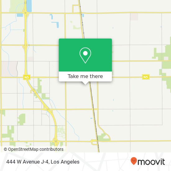 Mapa de 444 W Avenue J-4, Lancaster, CA 93534