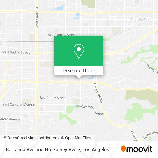 Mapa de Barranca Ave and No Garvey Ave S