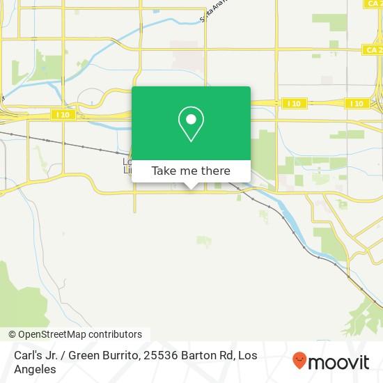 Carl's Jr. / Green Burrito, 25536 Barton Rd map