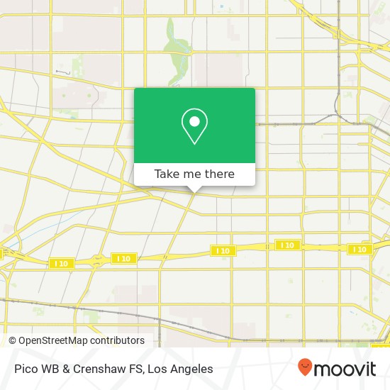 Pico WB & Crenshaw FS map