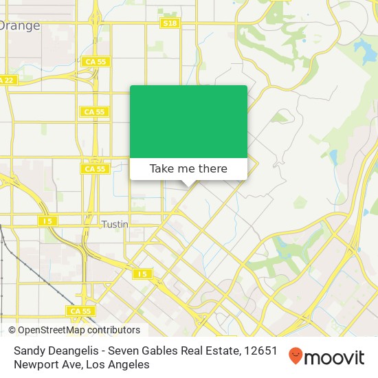 Mapa de Sandy Deangelis - Seven Gables Real Estate, 12651 Newport Ave