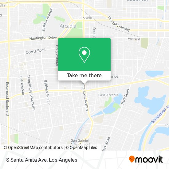 S Santa Anita Ave map