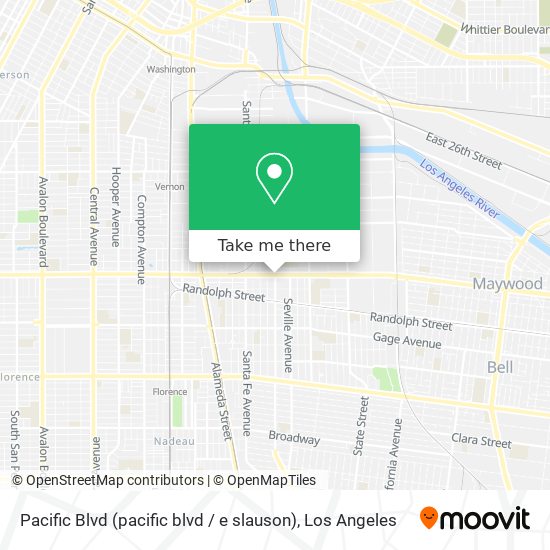 Pacific Blvd (pacific blvd / e slauson) map