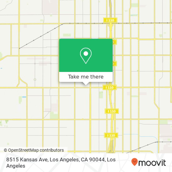 Mapa de 8515 Kansas Ave, Los Angeles, CA 90044