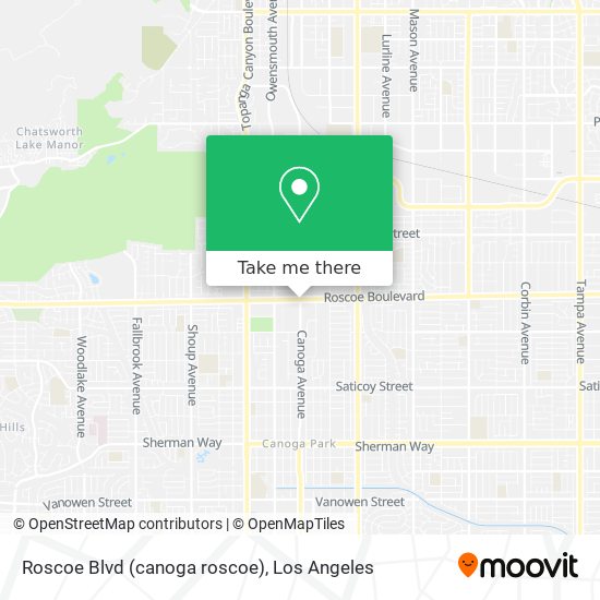 Mapa de Roscoe Blvd (canoga roscoe)