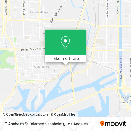 Mapa de E Anaheim St (alameda anaheim)
