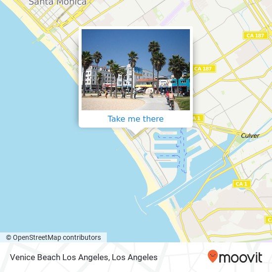 Mapa de Venice Beach Los Angeles