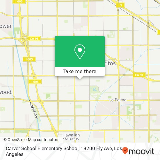 Mapa de Carver School Elementary School, 19200 Ely Ave