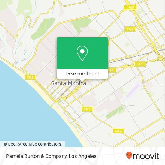 Mapa de Pamela Burton & Company, 1430 Olympic Blvd