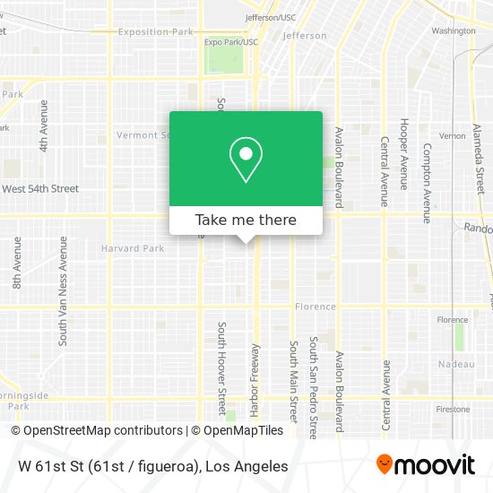 W 61st St (61st / figueroa) map