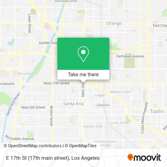 E 17th St (17th main street) map