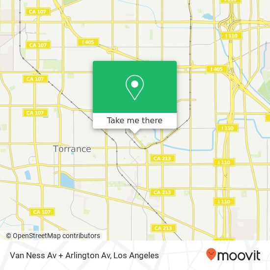 Van Ness Av + Arlington Av map