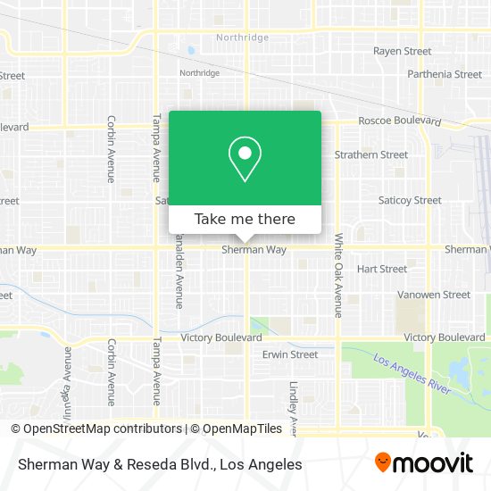 Sherman Way & Reseda Blvd. map