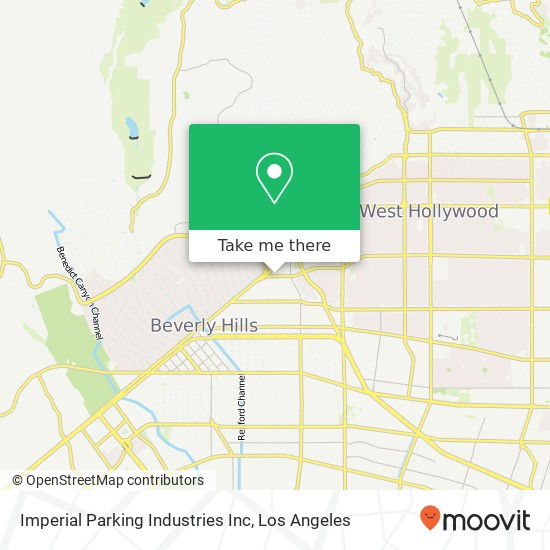 Mapa de Imperial Parking Industries Inc, 9021 Melrose Ave