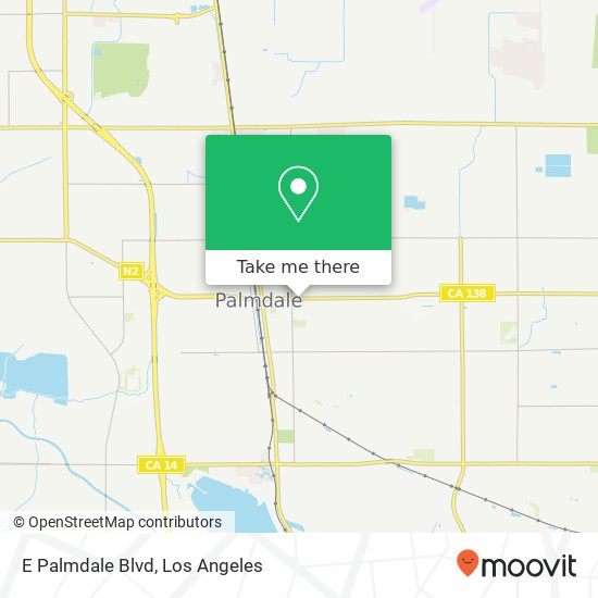 Mapa de E Palmdale Blvd, Palmdale, CA 93550