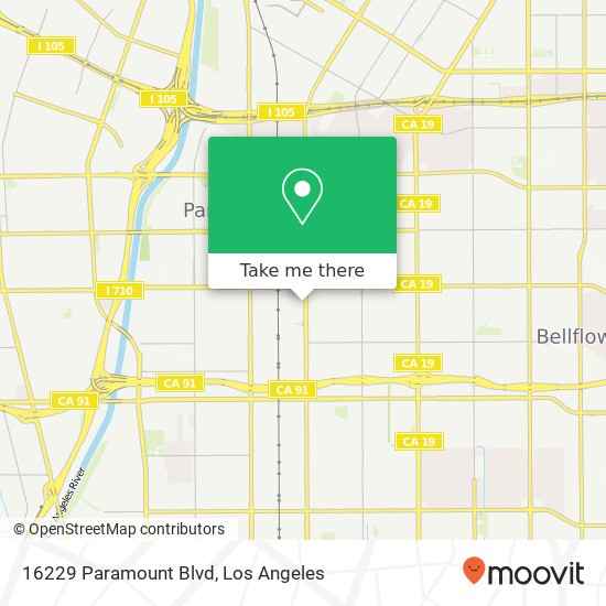 Mapa de 16229 Paramount Blvd, Paramount, CA 90723