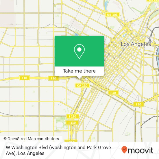 W Washington Blvd (washington and Park Grove Ave), Los Angeles, CA 90007 map
