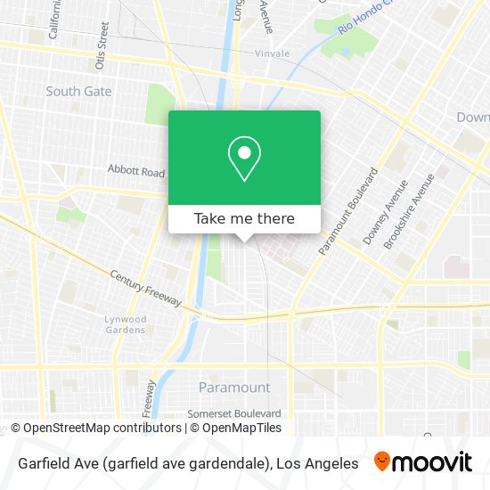 Mapa de Garfield Ave (garfield ave gardendale)