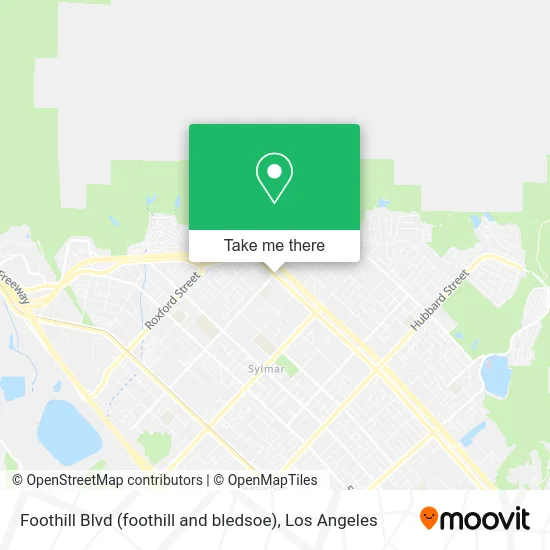 Foothill Blvd (foothill and bledsoe) map