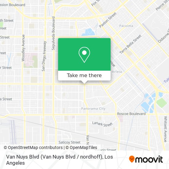 Van Nuys Blvd map