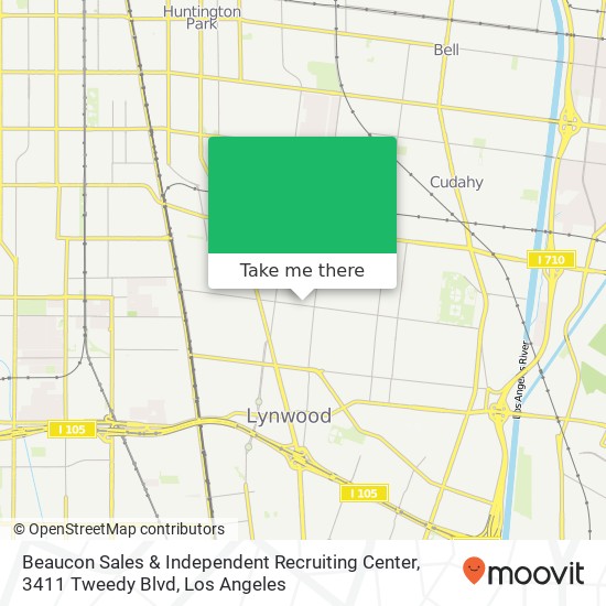 Mapa de Beaucon Sales & Independent Recruiting Center, 3411 Tweedy Blvd