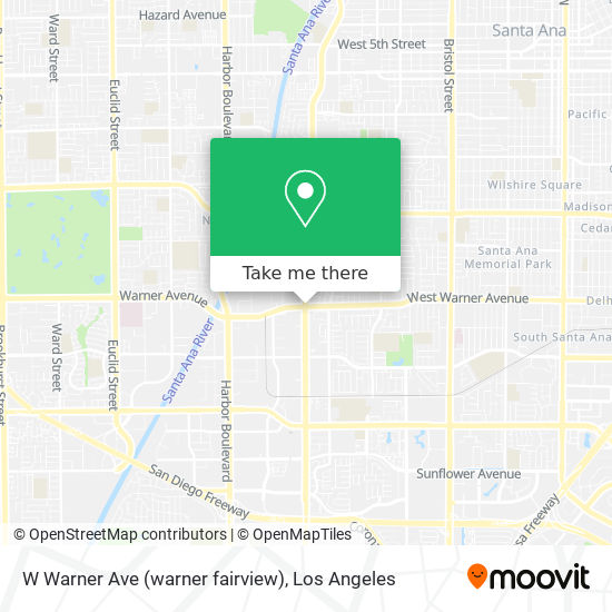 Mapa de W Warner Ave (warner fairview)