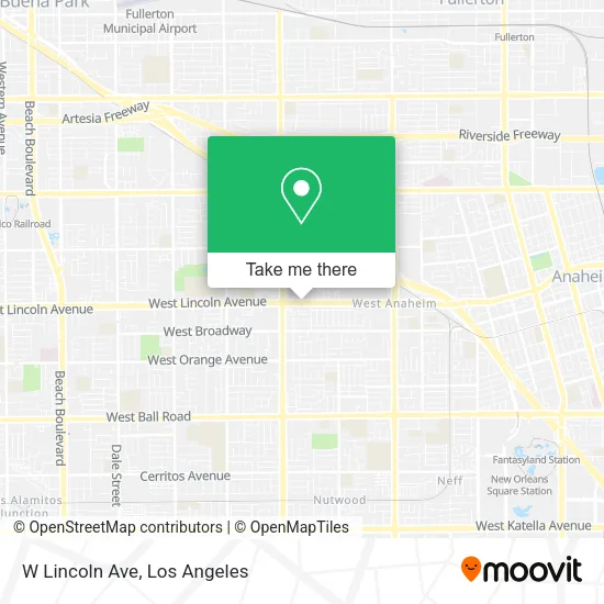 W Lincoln Ave map