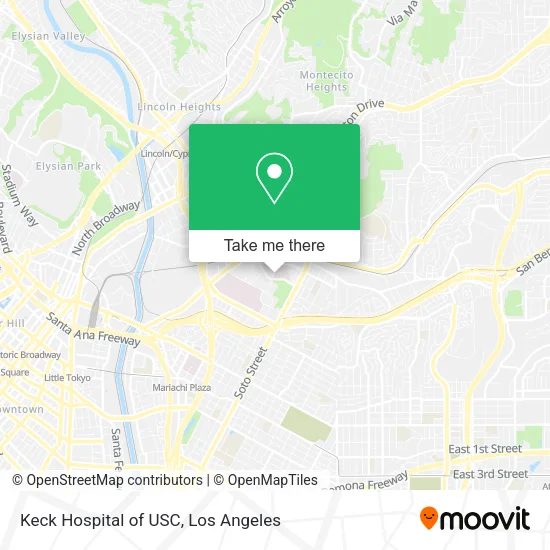 Mapa de Keck Hospital of USC