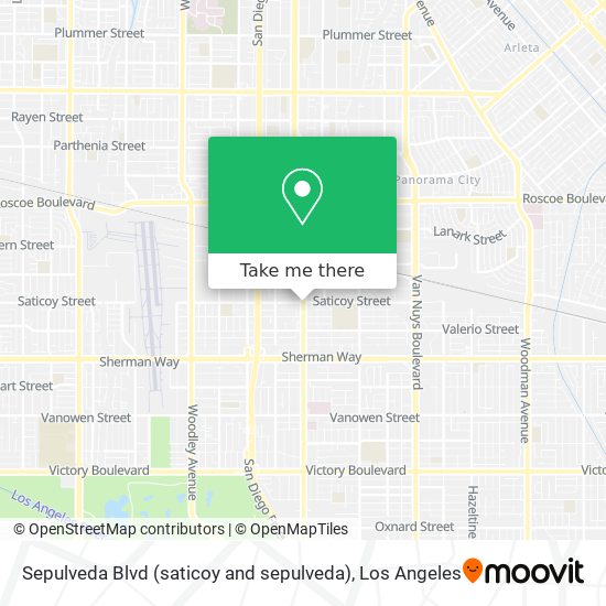 Mapa de Sepulveda Blvd (saticoy and sepulveda)