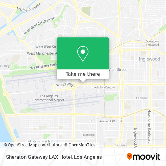 Mapa de Sheraton Gateway LAX Hotel