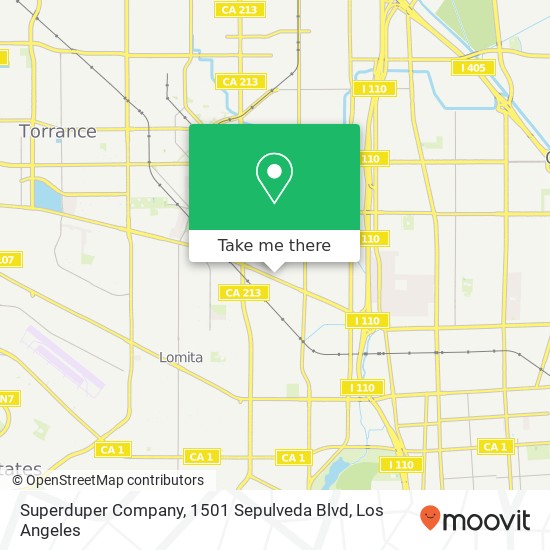 Superduper Company, 1501 Sepulveda Blvd map