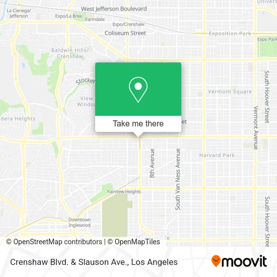 Mapa de Crenshaw Blvd. & Slauson Ave.