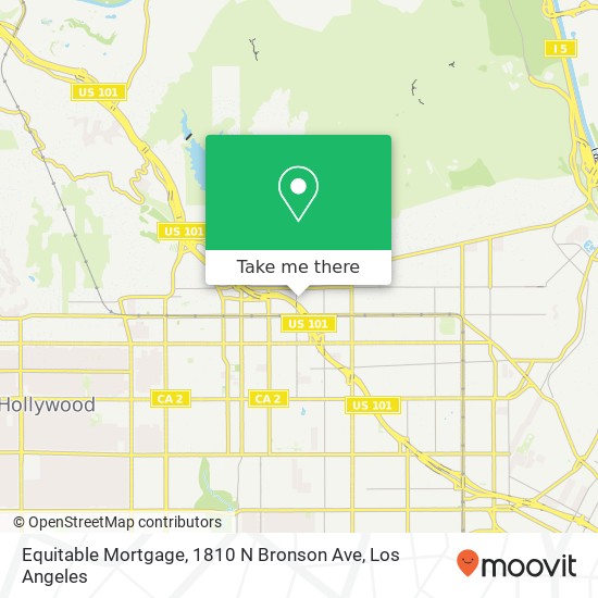 Mapa de Equitable Mortgage, 1810 N Bronson Ave