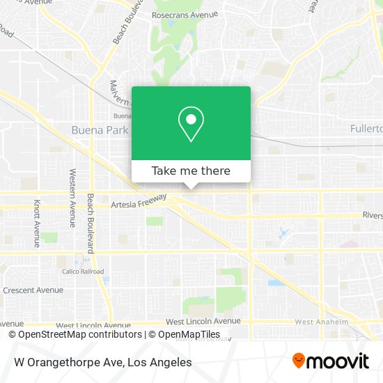 Mapa de W Orangethorpe Ave