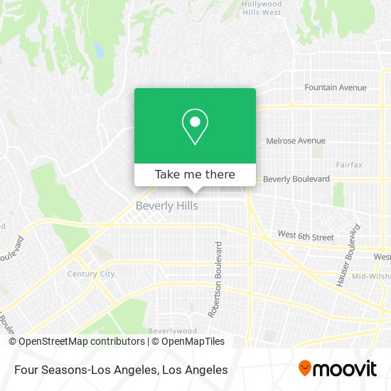 Four Seasons-Los Angeles map