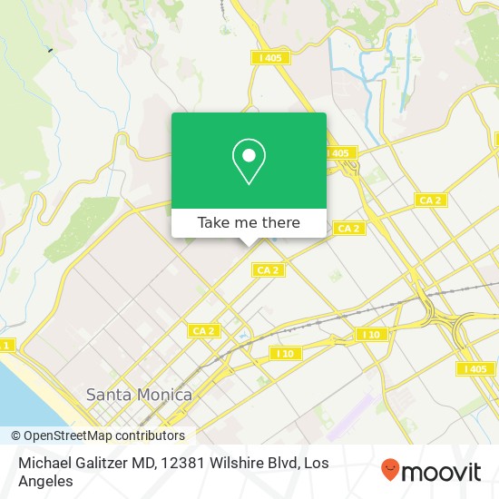 Michael Galitzer MD, 12381 Wilshire Blvd map