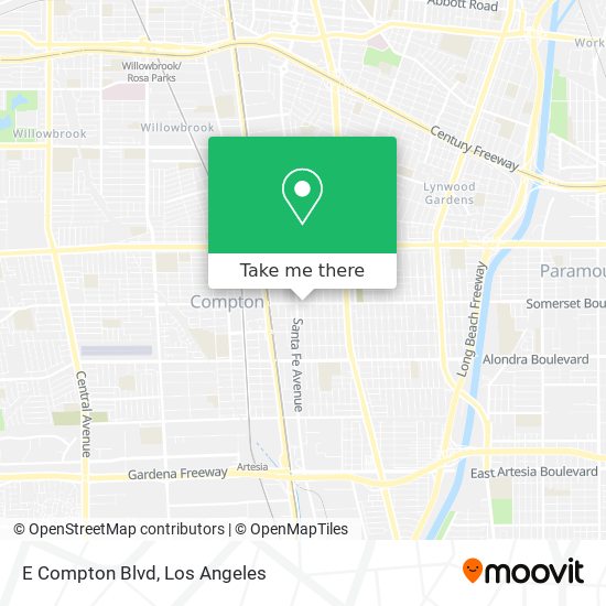 Mapa de E Compton Blvd