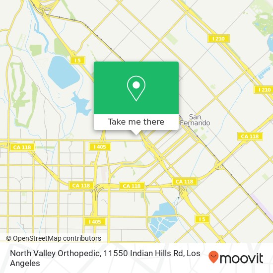 Mapa de North Valley Orthopedic, 11550 Indian Hills Rd