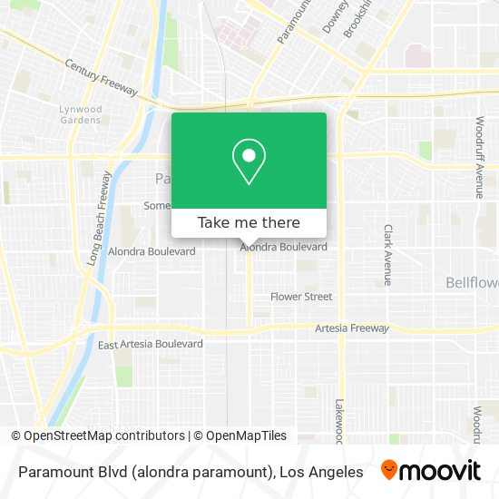 Mapa de Paramount Blvd (alondra paramount)