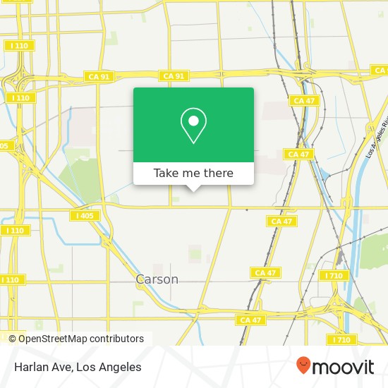Harlan Ave, Carson, CA 90746 map