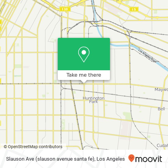 Mapa de Slauson Ave (slauson avenue santa fe), Vernon, CA 90058
