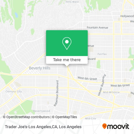 Trader Joe's-Los Angeles,CA map