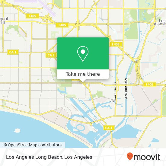 Mapa de Los Angeles Long Beach