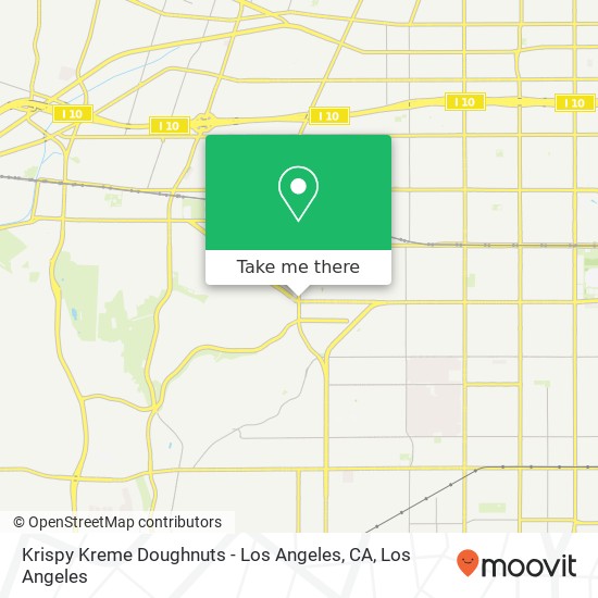 Krispy Kreme Doughnuts - Los Angeles, CA, 4034 Crenshaw Blvd map