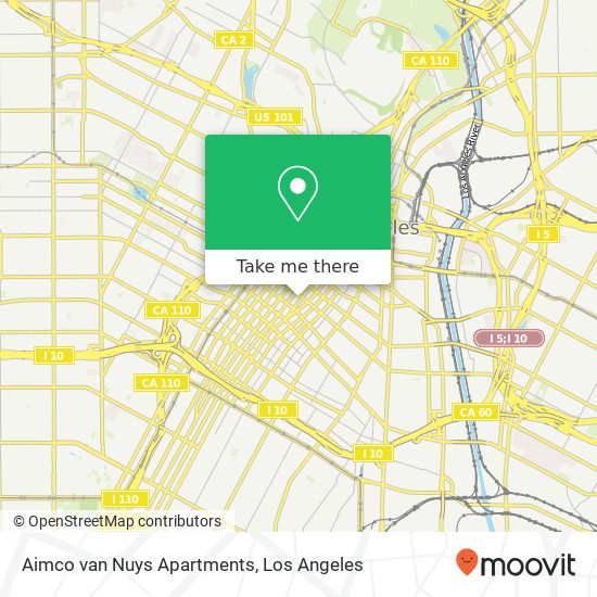 Mapa de Aimco van Nuys Apartments, 210 W 7th St
