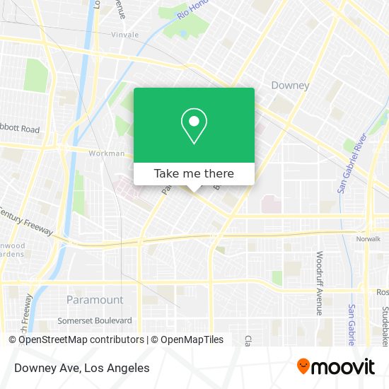 Downey Ave map