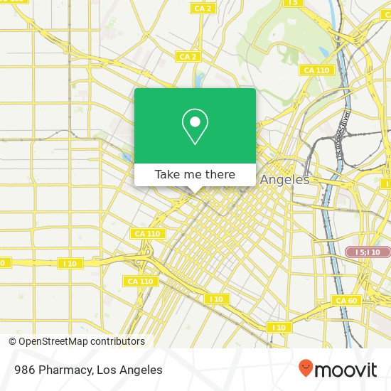 Mapa de 986 Pharmacy, 1000 Wilshire Blvd