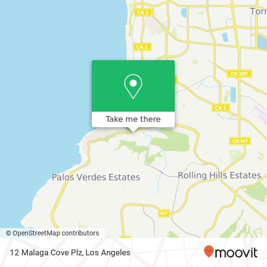 12 Malaga Cove Plz, Palos Verdes Estates (PLS VRDS EST), CA 90274 map